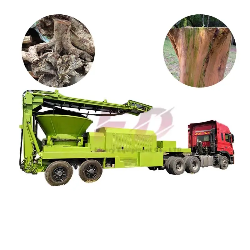 Hot product 2020 large stump crusher Crush wood roots machine price wood root crusher machine