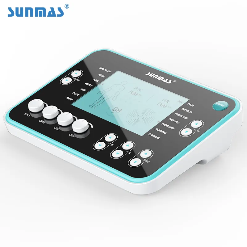 OEM/ODM 4 Channels EMS TENS Unit Massage Machine Body Pain Relief Physical Therapy Equipments
