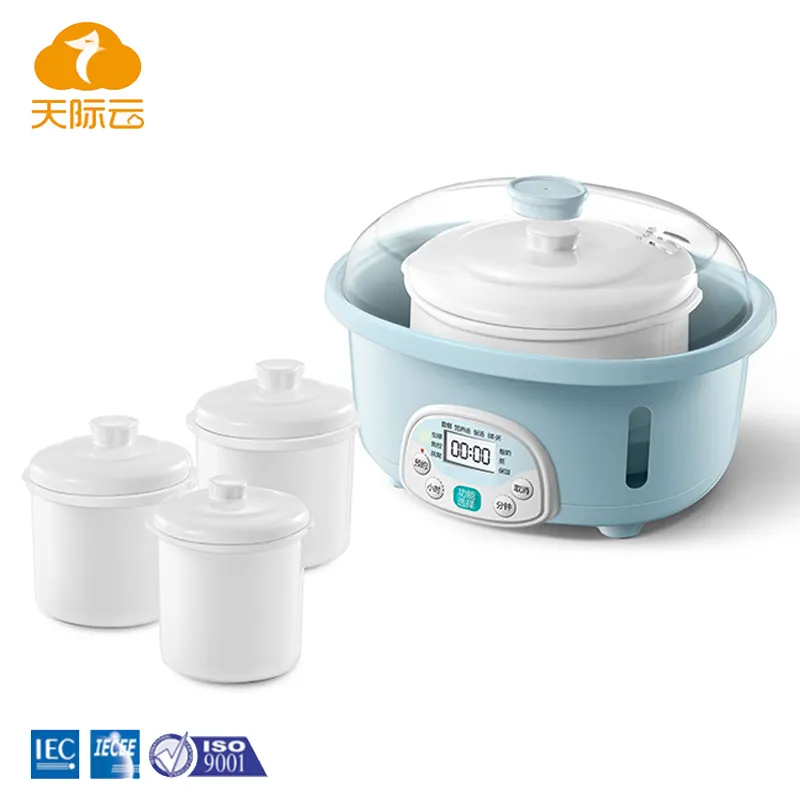 Chinese Wholesale Kitchen Appliance 2022 Modern Design Oval Shape Ceramic Pot Electric Slow Cooker