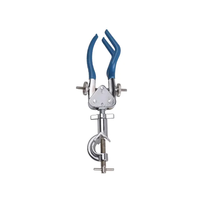 40106.09 Double adjustable three finger extension clamp with bosshead