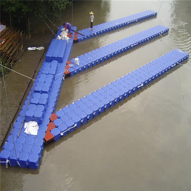 Customized Modular Floating Pontoon Dock Plastic Docks For Walking