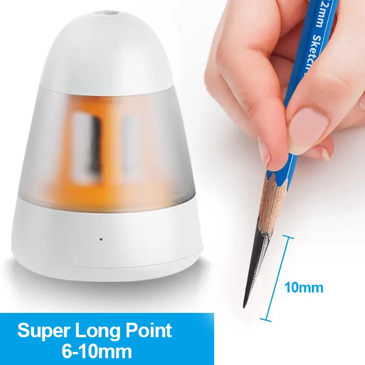 New Wholesale Portable School  Sharpener Pencil Stationery KC Battery Electric Pencil Sharpener Automatic Pencil Sharpener