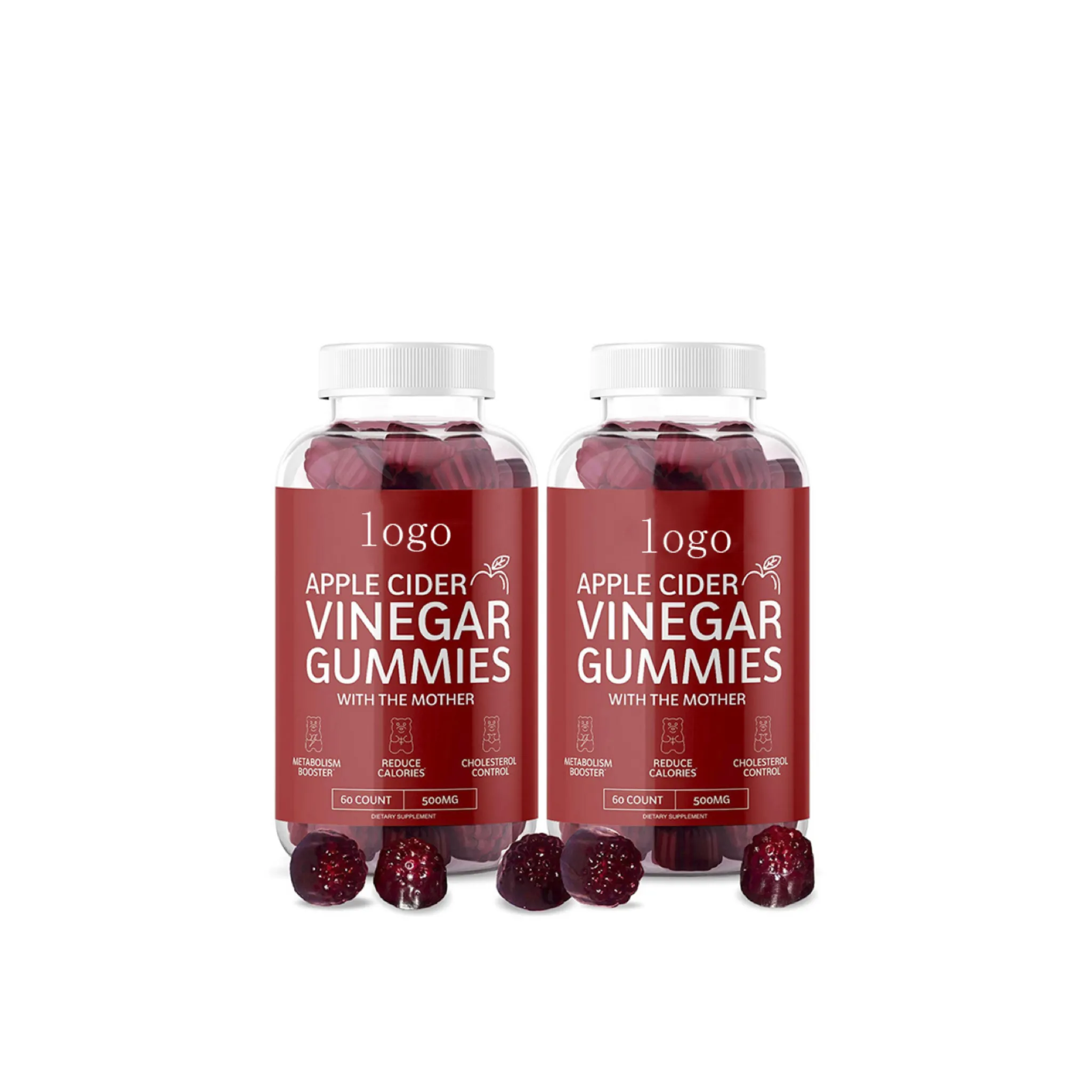 Custom Shaped Vitamin Apple cider vinegar gummies vitamins Gummy bear