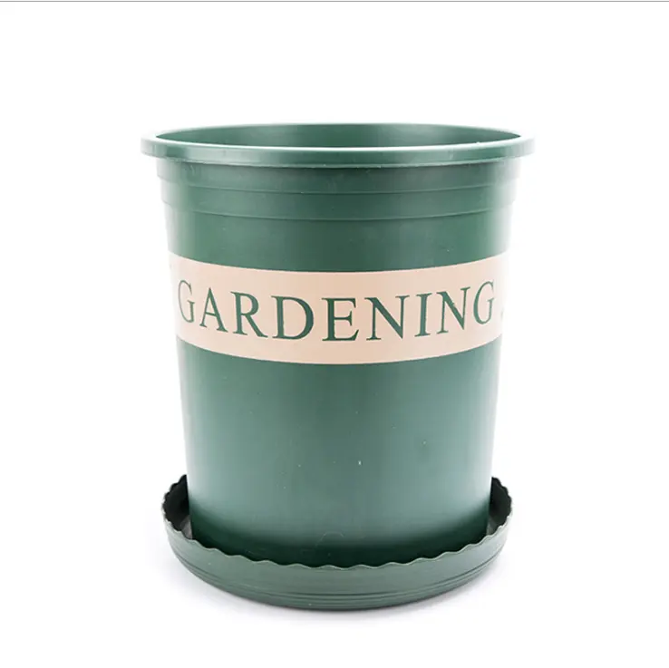 2021 Amazon Top Selling Gallon Plastic Green Pineapple Flower Pot Balcony Flower And Vegetable Rose Seedling Pot