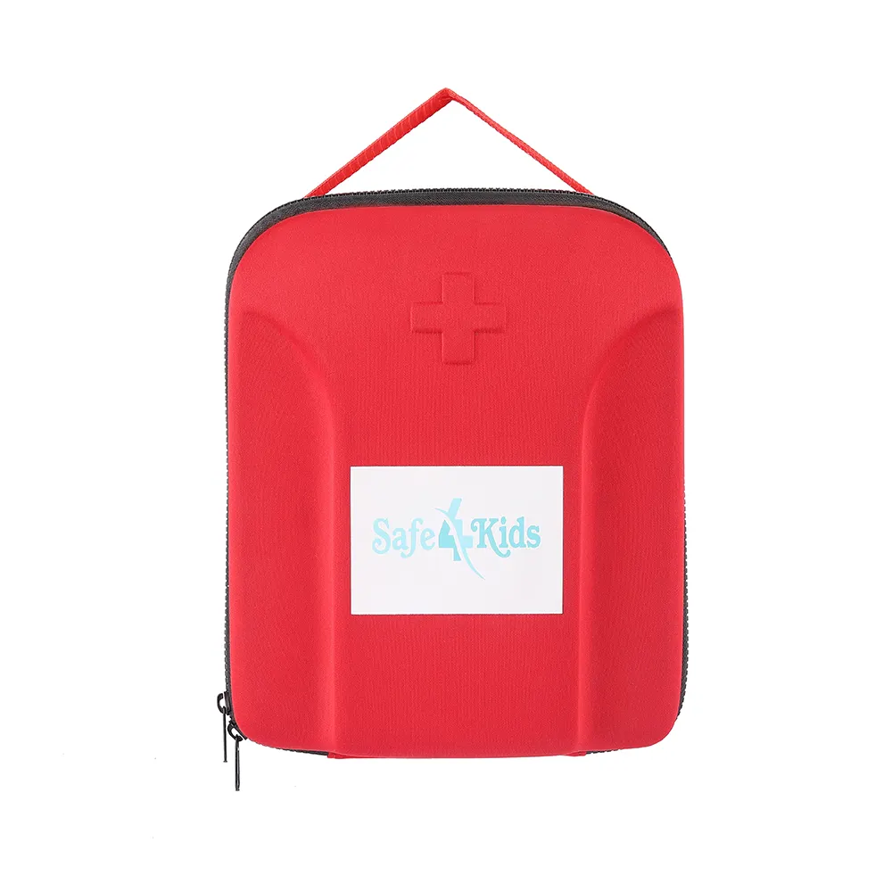 Custom Logo Empty Hard Carry Portable Handle Eva Zipper Foam Car Waterproof Shockproof Travel First Aid Kit Box Bag Tool Case