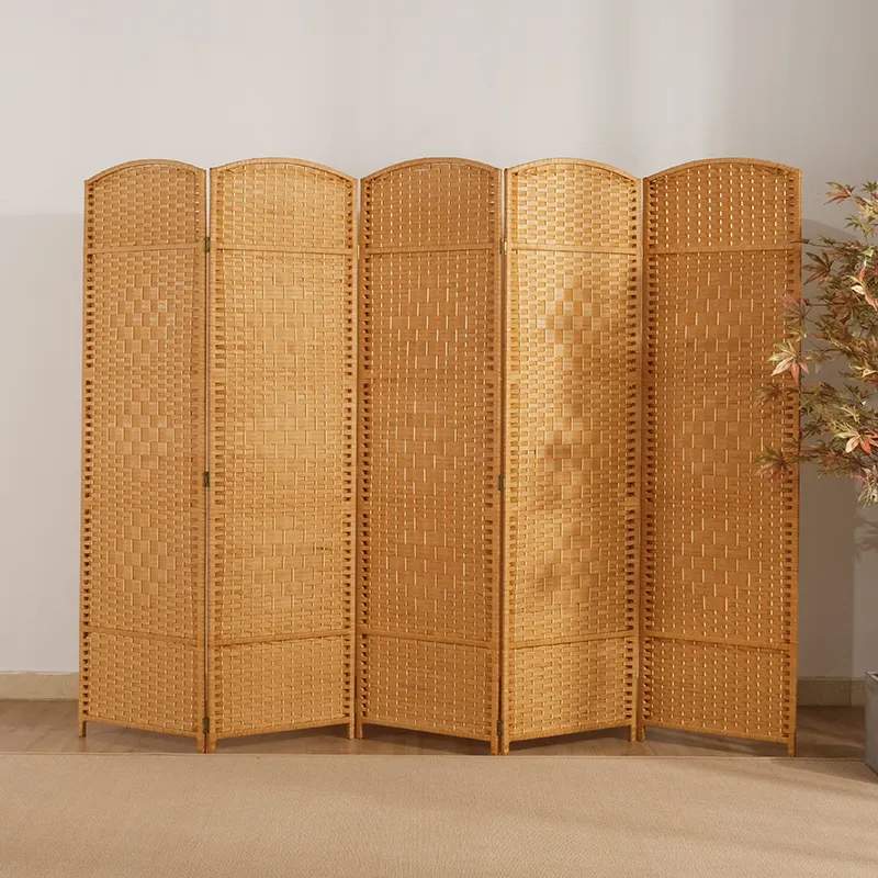 factory supply dividing wall divider screen paper rope foldable room divider partitions