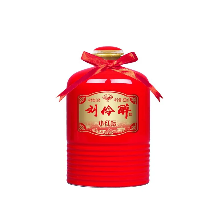 LIU LING ZUI Little Red Altar Family White Liquor 52% 500ml Gift Set White Liquor Chinese Beverages Baijiu