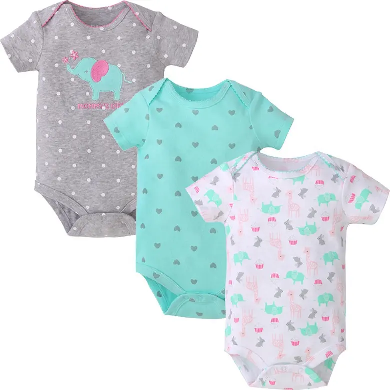 FITBEAR/брендовая одежда для малышей; Летний комбинезон из 100% хлопка; Комплект одежды с короткими рукавами для новорожденных