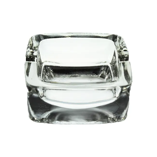 92cm eco-friendly transparent square modern glass ashtray sublimate fashion portable ashtray