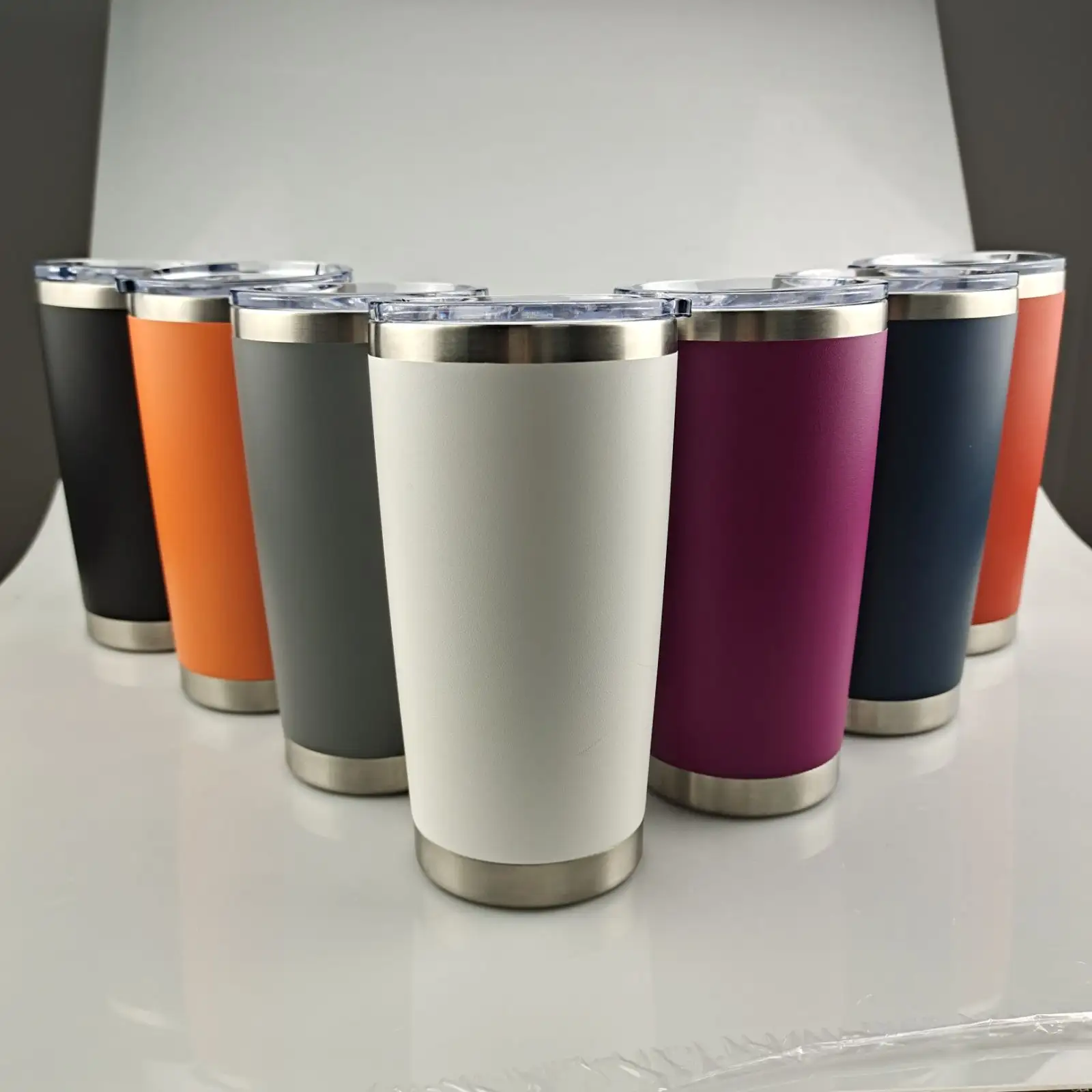 Wholesale 20oz coffee travel mug regular car tumbler vacuum insulated double wall stainless steel powder coated tumblers