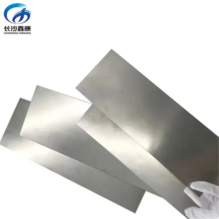 99.95% Pure Tungsten Plate Tungsten Sheet Tungsten Metal Price Per Kg For Sale