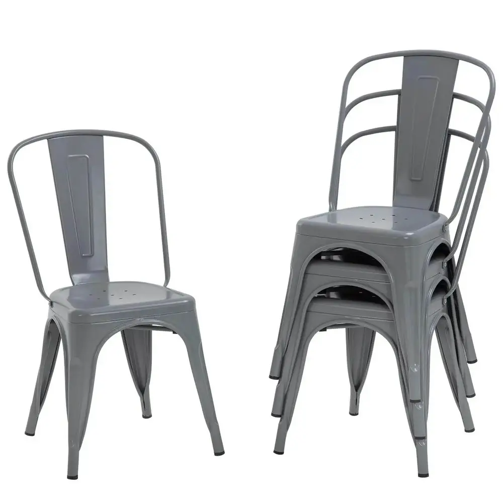 Металлические винтажные стулья