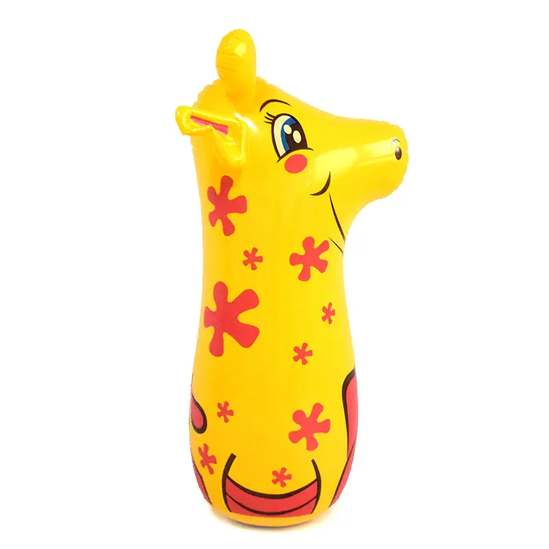 Hot selling PVC inflatable giraffe tumbler toy for kids