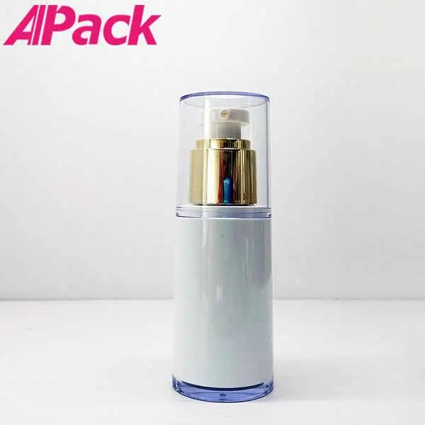 Custom airless bottle AS 50ml skincare serum emulsion liquid foundation plastic cosmetic lotion pump bottle