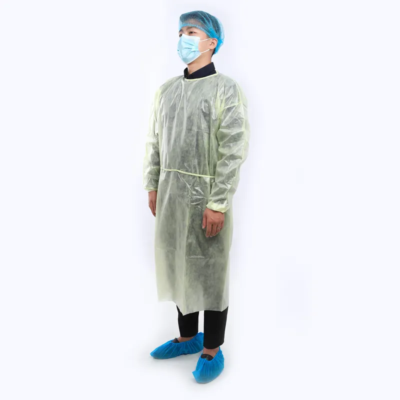 AAMI Level 2 3 4 Surgery Grown Surgical Medical Isolation Suit Hospital Sms PP PE disposable Isolation Gowns