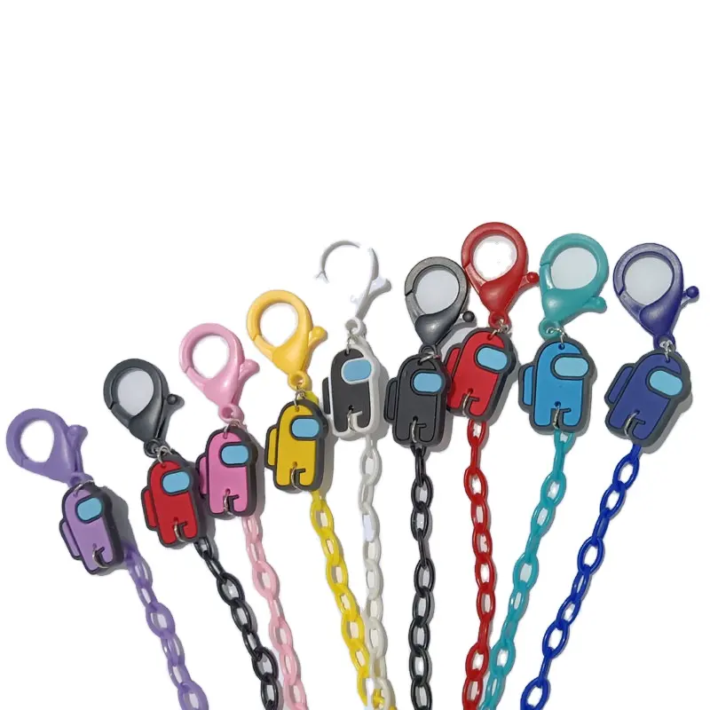 chains for masking Sport Children Resin Acrylic custom masking chain lanyard Anti-lost Masking Holder Strap Chain for glasses