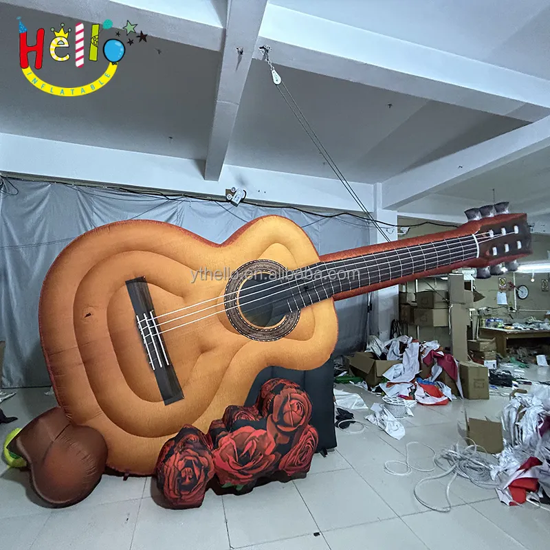 Индивидуальные надувные Музыкальные инструменты Модель надувная гитара для концерта