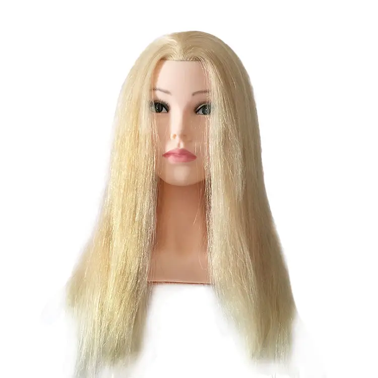 Human Hair Salon Practice Hairdresser Hair Cut Training Head Mannequin Dummy Doll Head With Shoulders