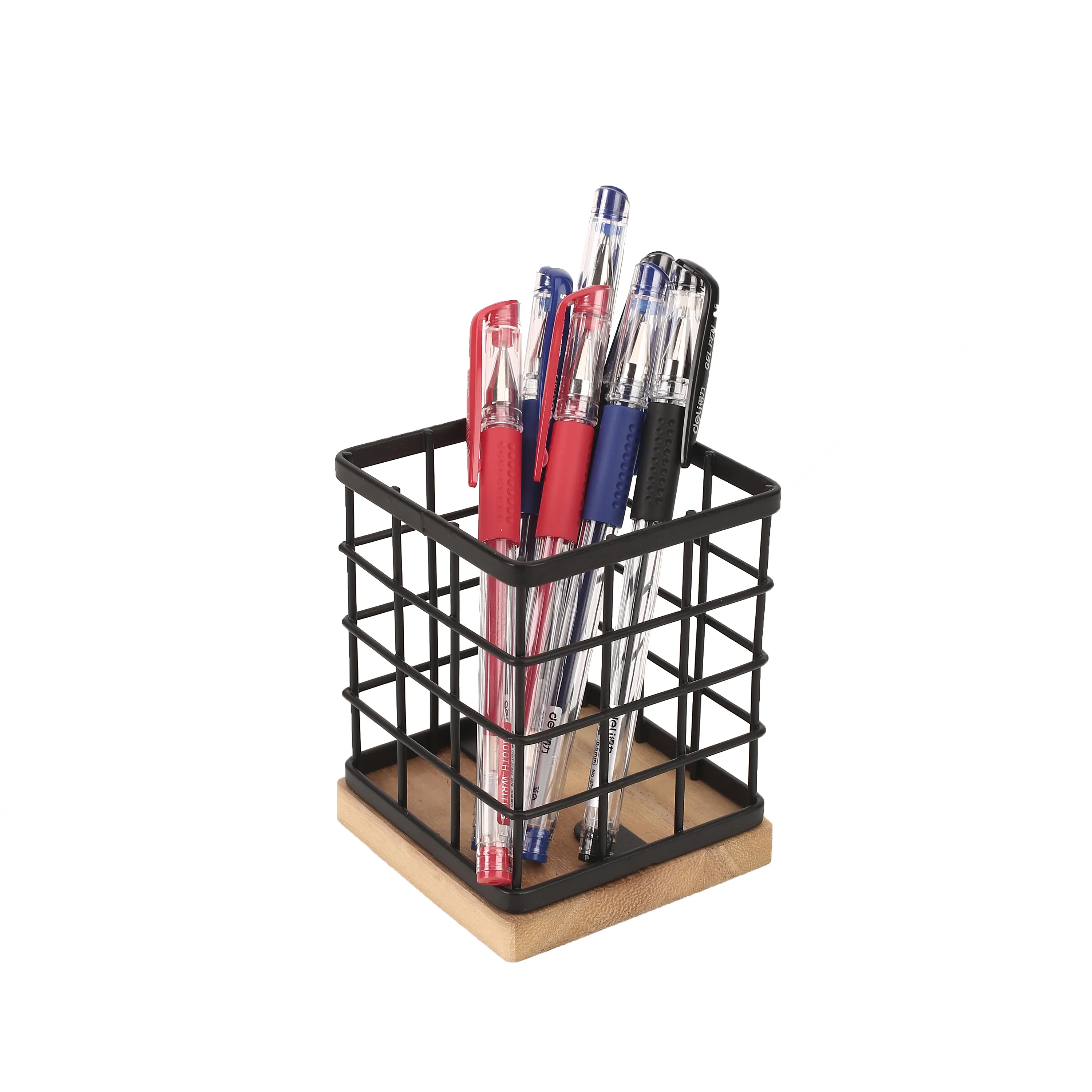 Art Supply Organizer Stationary Accessories Pen Holder for Desk Pencil Pen Stand Metal Desk Organizer Marker Pen Holder