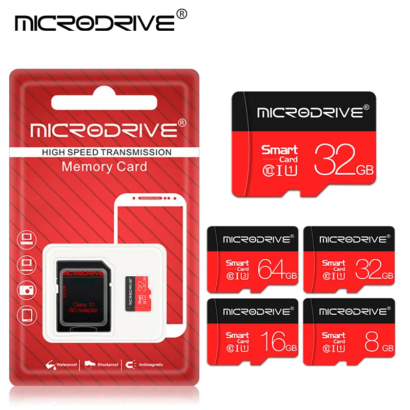 bulk Microdrive brand new SD card TF card 1gb 2gb 4gb 8gb 16gb 32gb 64gb 128gb 256gb 512gb 1TB free custom logo C10 memory card