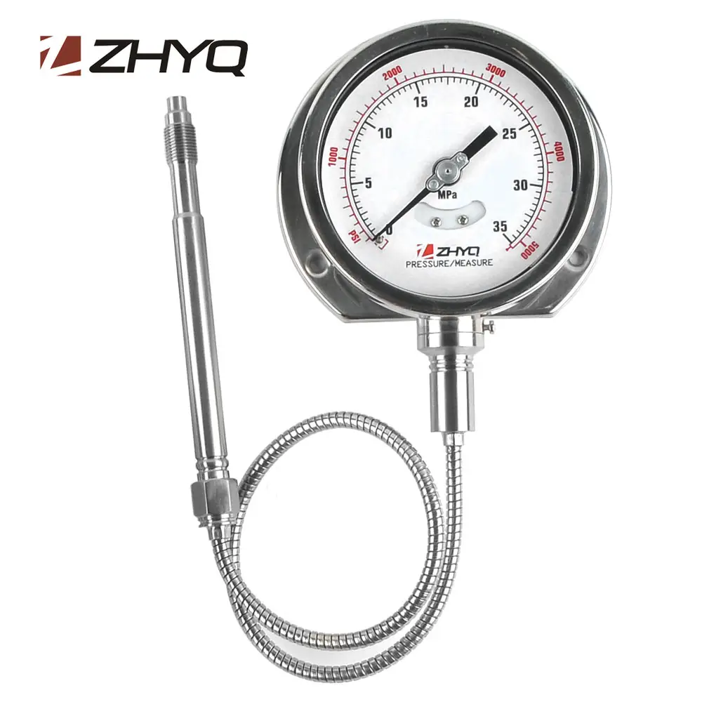 PT124Y-614 flexible steam mechanical melt pressure gauge for plastic extruder machinery