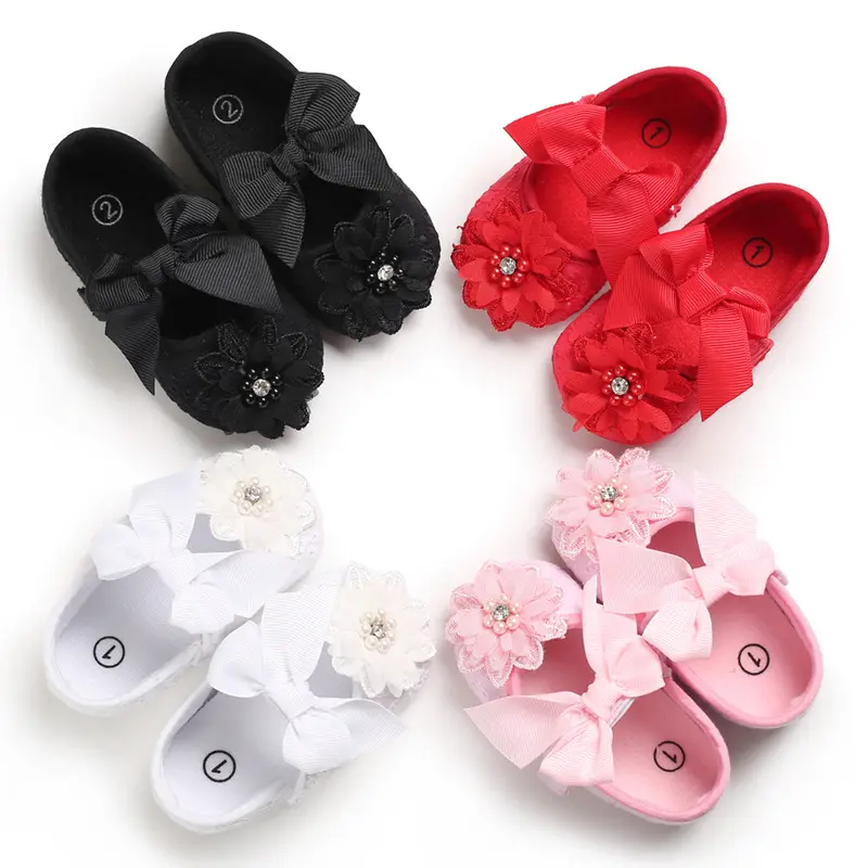 2021 New Spring And Autumn 0-1 Year Old Baby Girl Soft-soled Non-slip Princess Toddler Shoes