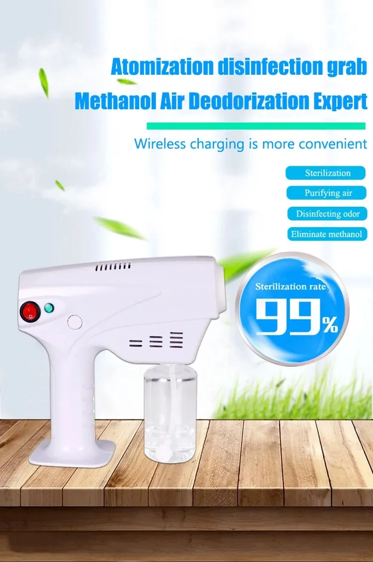 Wireless Spray Gun Top Selling Rechargeable Handheld Wireless Disinfectants Spray Gun Nano Fog Machine Disinfection