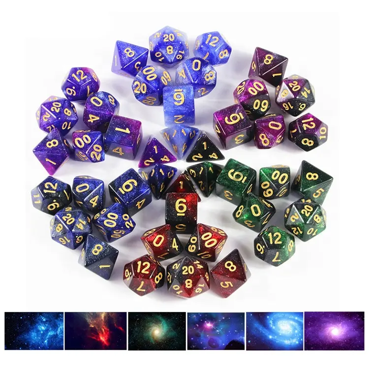 2020 chinese manufacturer eco-friendly brand customize rounded resin d&d plastic dice