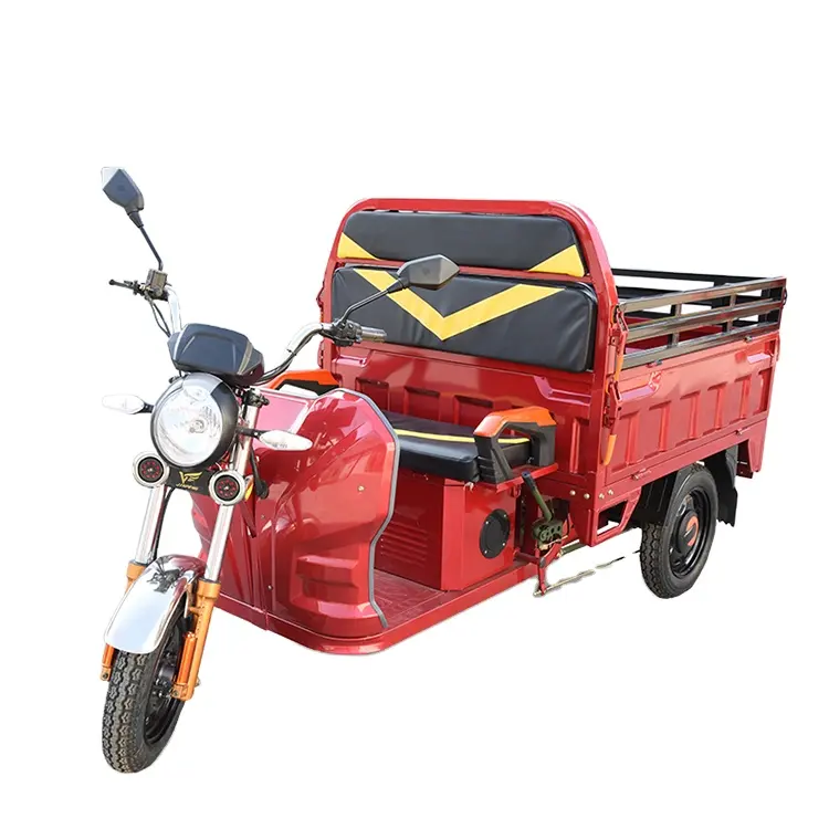 JINPENG Электрический грузовой трехколесный велосипед большой мощности для взрослых