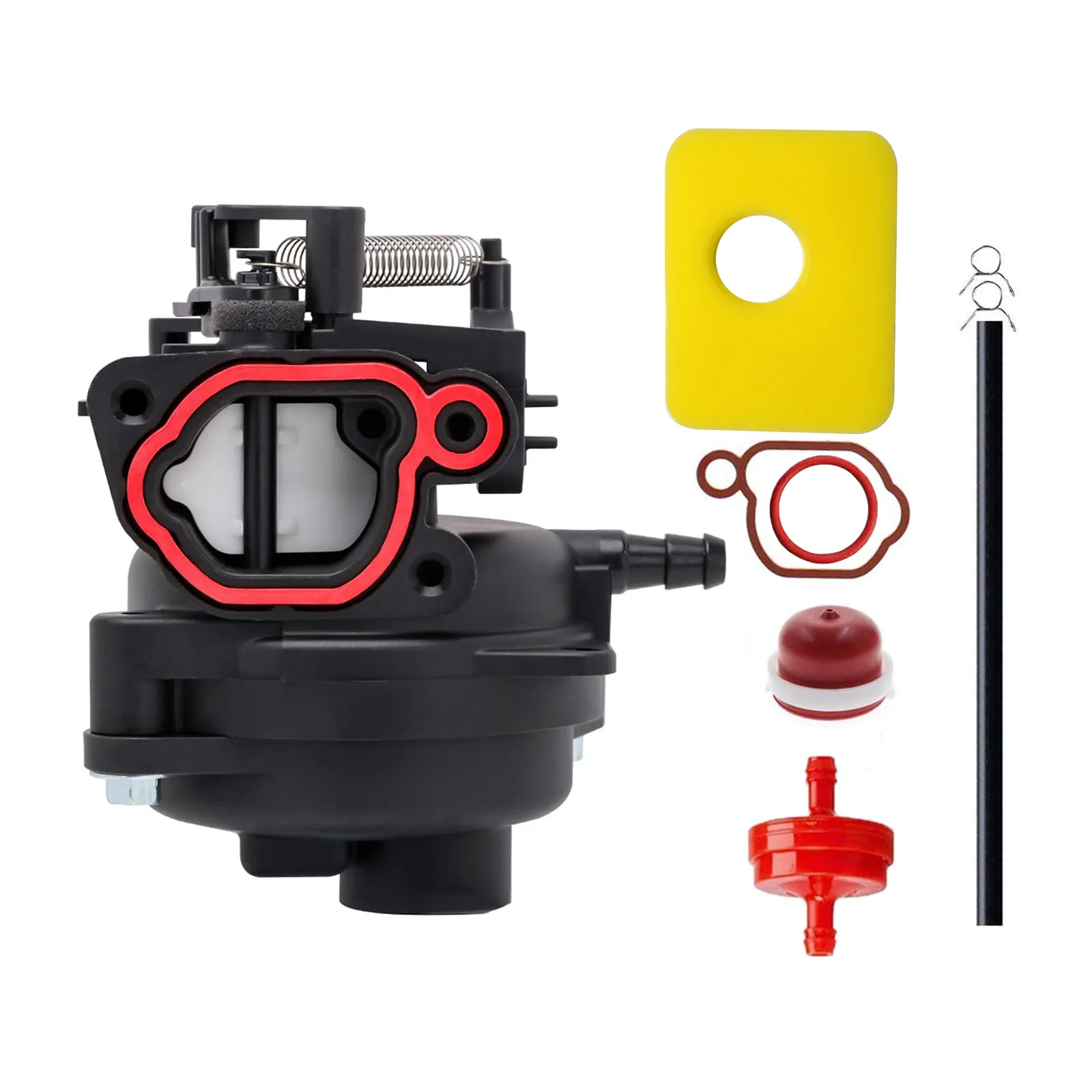 Compatible for Poulan Pro 625EX for Troy-Bilt TB110 799584 Carburetor Replace for Briggs and Stratton Lawn Mower Carb Carburetor