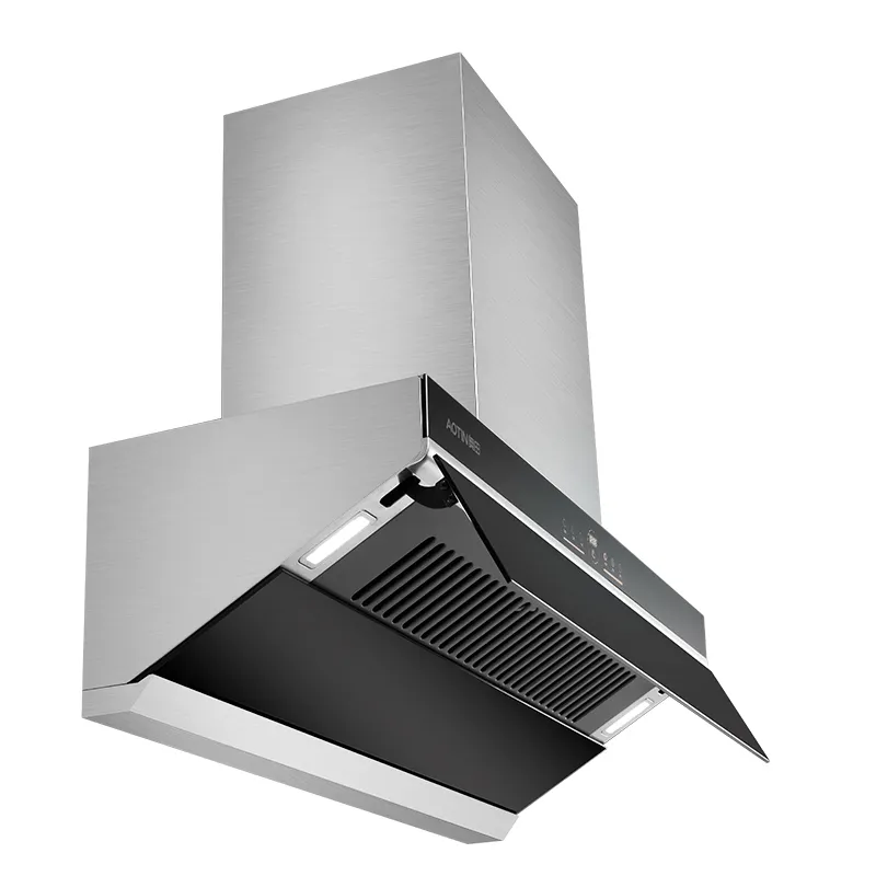 Competitive price Side-suction Hood 3-speed touch switch Baffle filter 66db Noise Level Range hood