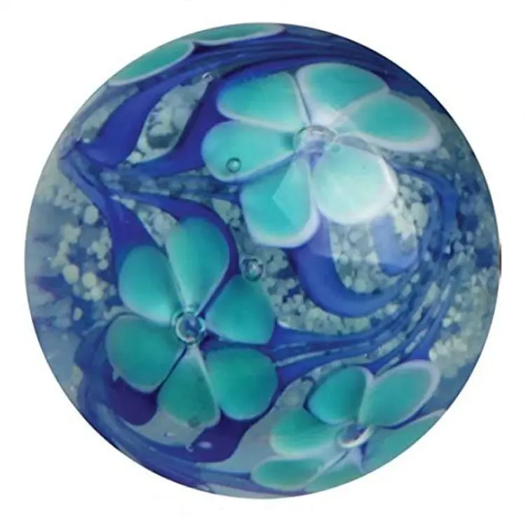 22mm Marble glass beads Round Blue Glass Marbles Ball Handmade Art Glass Glow in The Dark Marble