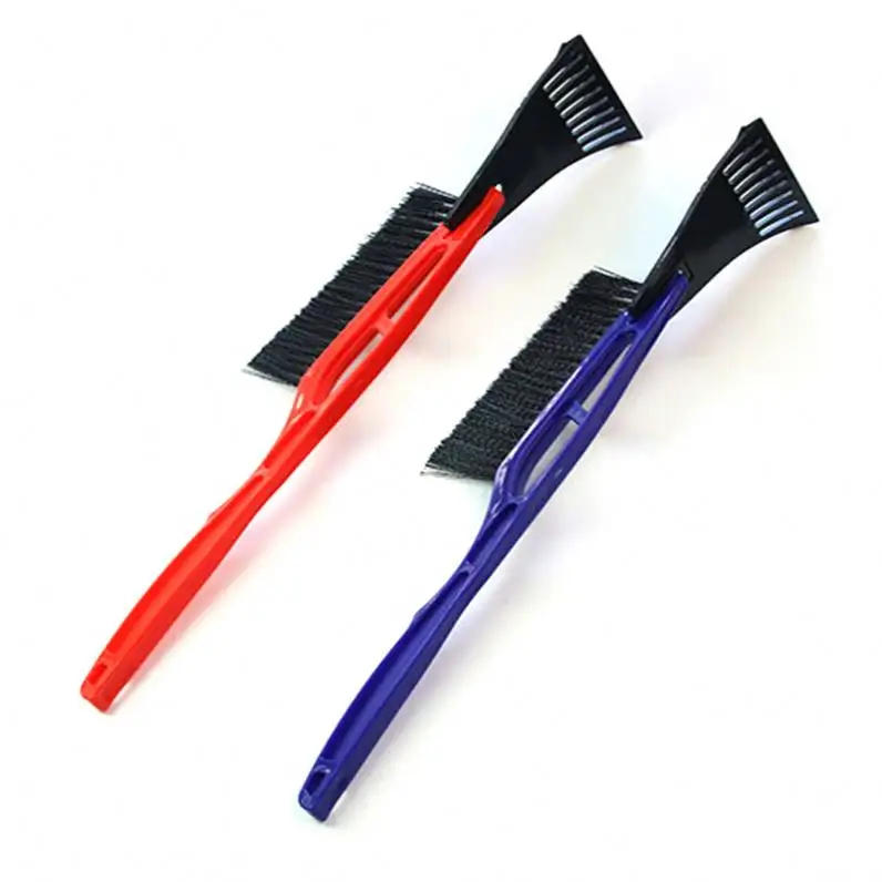 22 2 In 1 Cars Snow Remover Shovel Windshield Clean Tool Multi Function Plastic Car Wasing Brush Ice Scraper