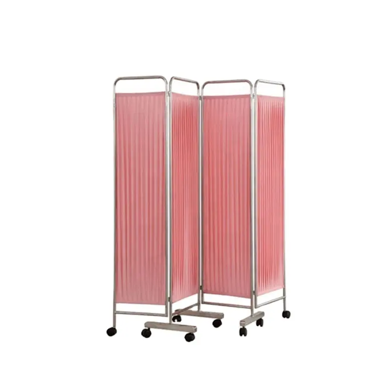 BT-CP001 hospital mobile 3/4 folding medical ward bed room divider 4 panel privacy screen surgery screens price