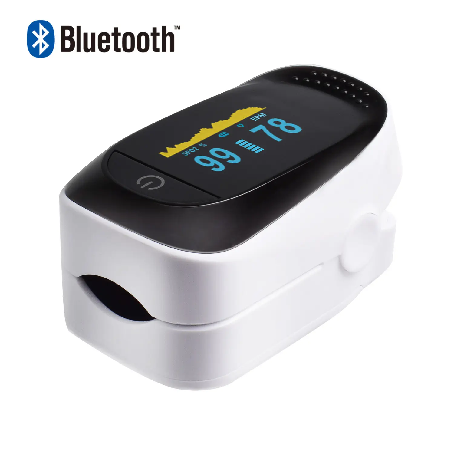 Высокая точность прочный цифровой опт гриф Spo2 Bluetooth Оксиметрия oximet Oximetro