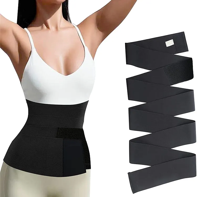 Wrap Waist Trainer Tape for Women Adjustable Abdominal Binder Lumbar Support Shaper Belt Postpartum Belly Wrap