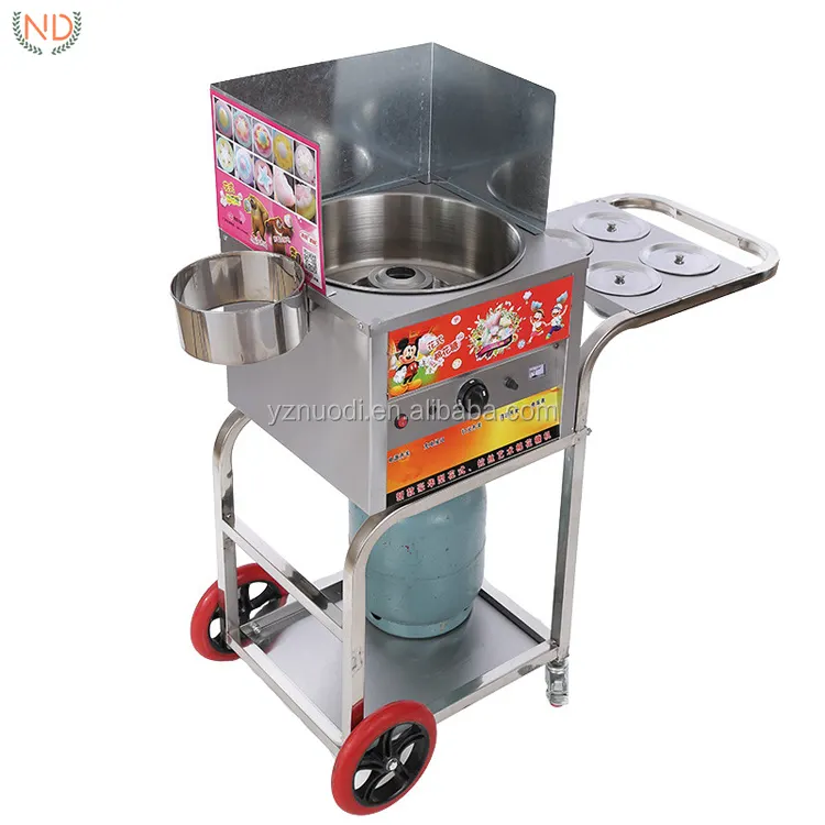 gas flower cotton sugar candy making machine rechargeable small size candy floss maker machine on sale