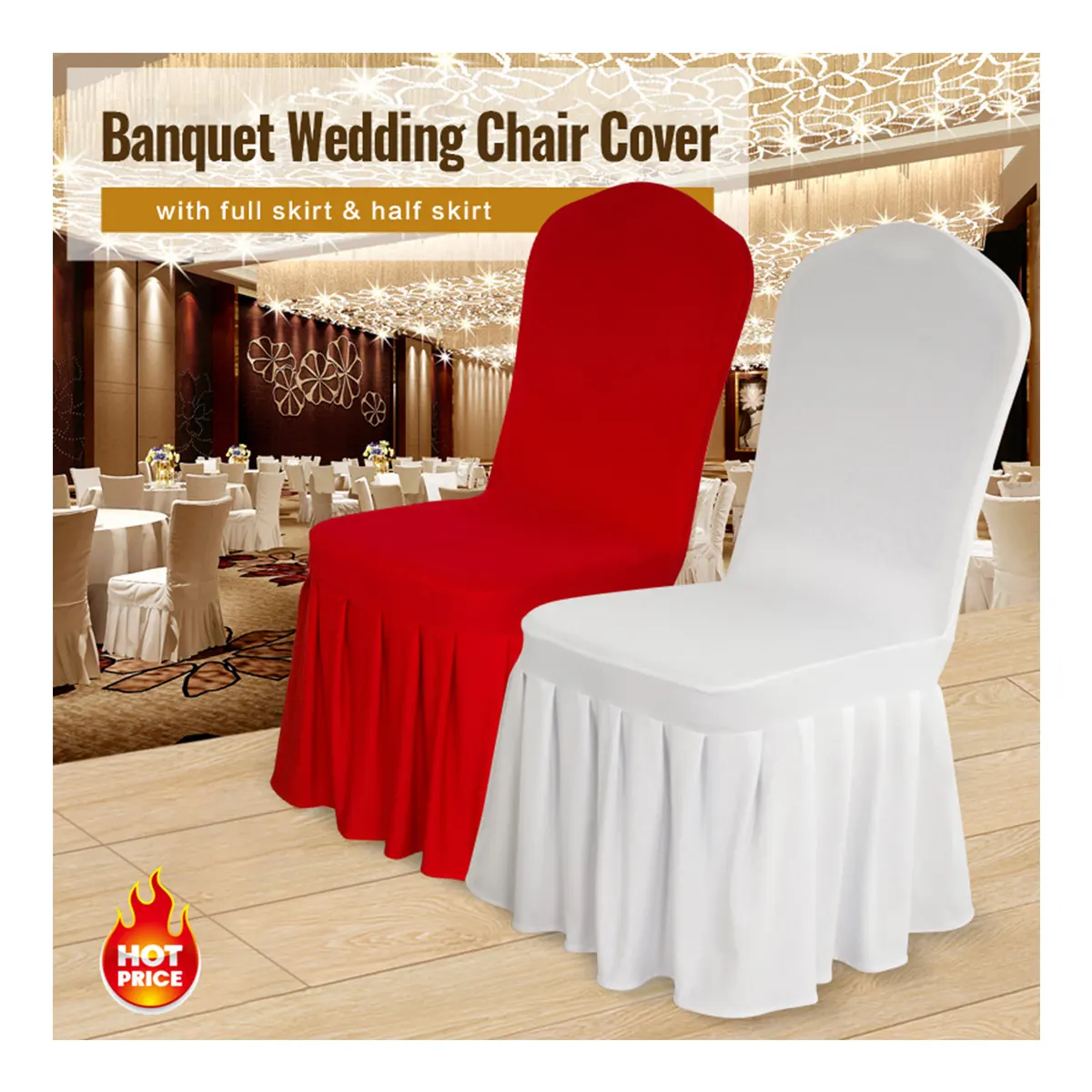 Платье Housse De кресло Giovanni для Mariage свадебные спандекс банкет белый красный чехлы на стулья юбка для свадебного торжества