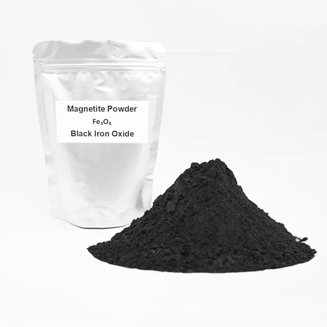 High Quality Nano Micron Size Magnetic Powder Fe3o4 Magnetite Iron Oxide Powder For Catalyzer