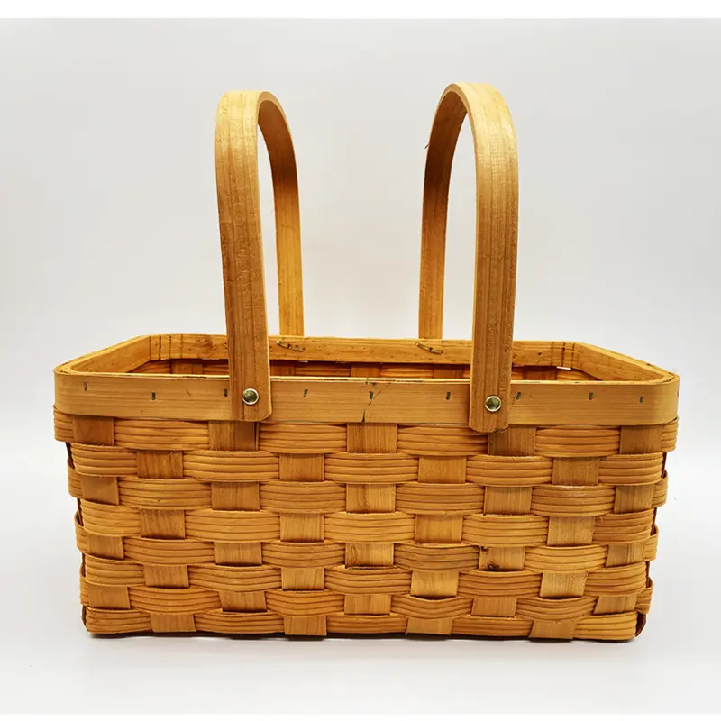 100% Handmade Weaving Willow Wicker Gift Basket