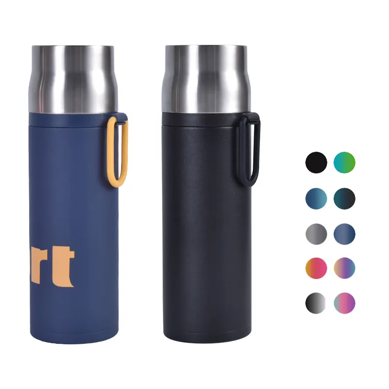 TAFUCO Metal Customized Water Bottle Vacuum Flasks Thermos Sport eco Friendly Frosted Fitness Stainless Steel Water Bottles