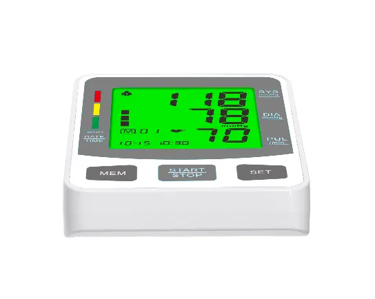 Cheap price blood pressure monitor large LCD display digital BP machine automatic upper arm blood pressure device