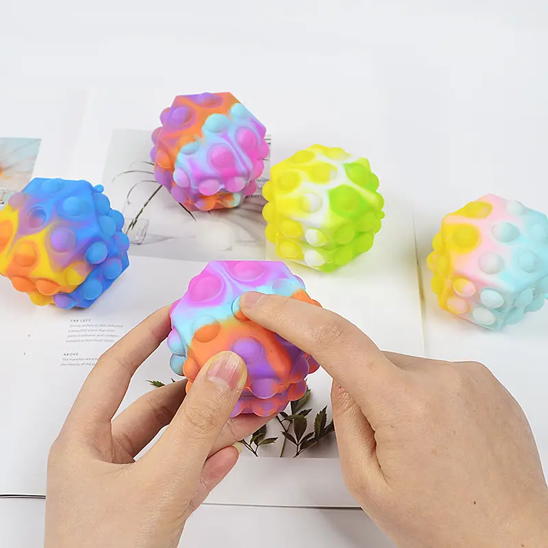 Сжатие игрушки, снятие стресса, силиконовая декомпрессионная игрушка, набор сенсорных пузырей