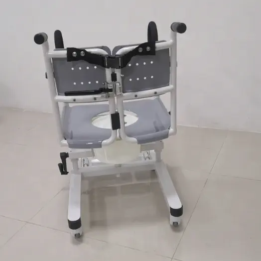 Hospital Rehabilitation Therapy Supplies Adjustable Disabled Transfer Commode Chair With Bedpan