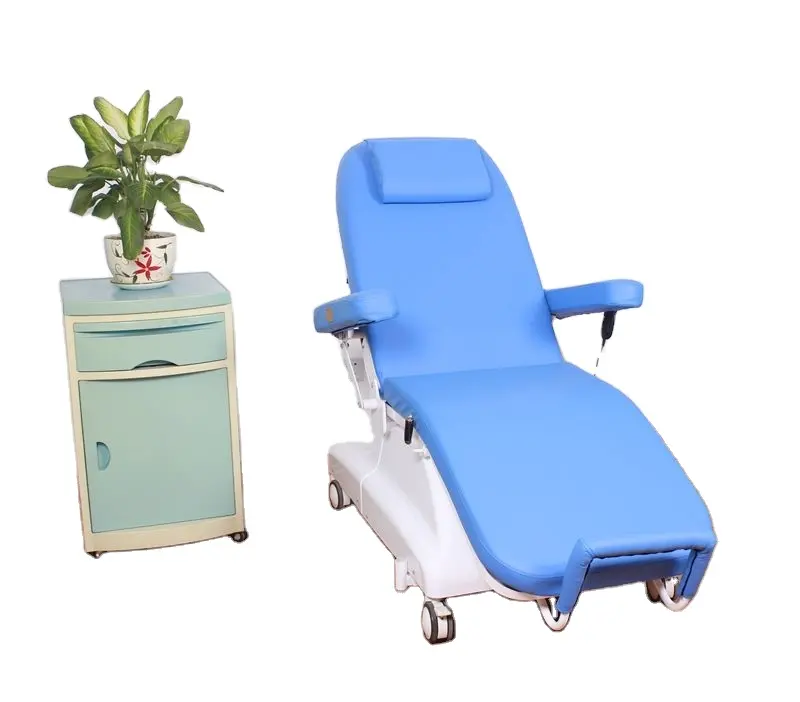 Nanning Peiyun Cheap 2 Motors Blood Donor chair/ Phlebotomy Chairs for Sale/ Electric Dialysis Chair with Arm Rest