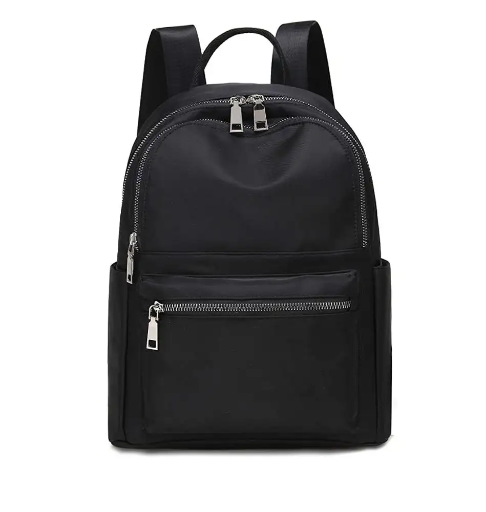 Модный женский рюкзак среднего размера, черный, для женщин и девушек, легкий и водостойкий