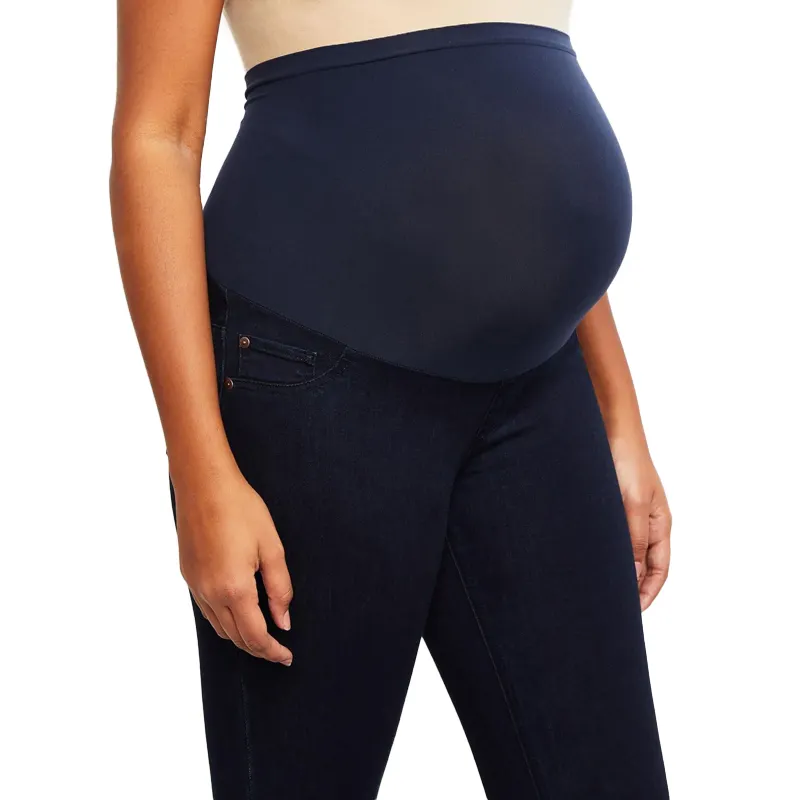 DiZNEW OEM/ODM Maternity Jeans Pregnant Women Pustom Plus Size Denim skinny Comfort Elastic Pants