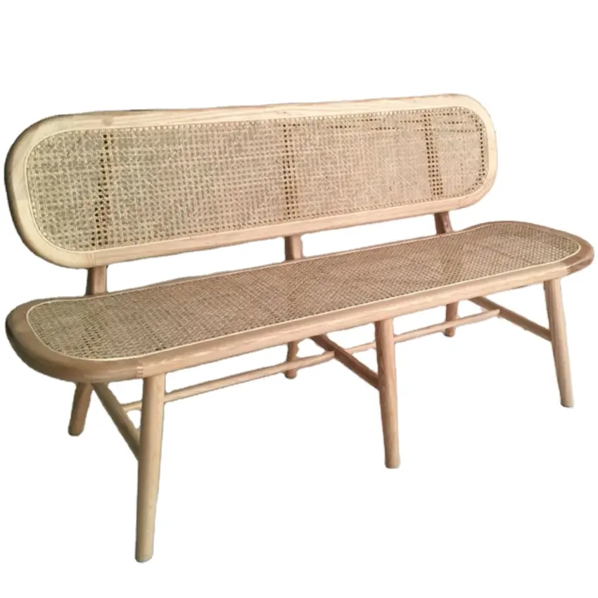 Современная мебель для гостиной, прочная деревянная плетеная мебель, новый дизайн, заводской скандинавский диван из ротанга