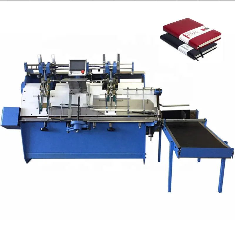 Automatic Page Gluing Pasting Machine Endsheet Endpaper Gluing Machine Notebook