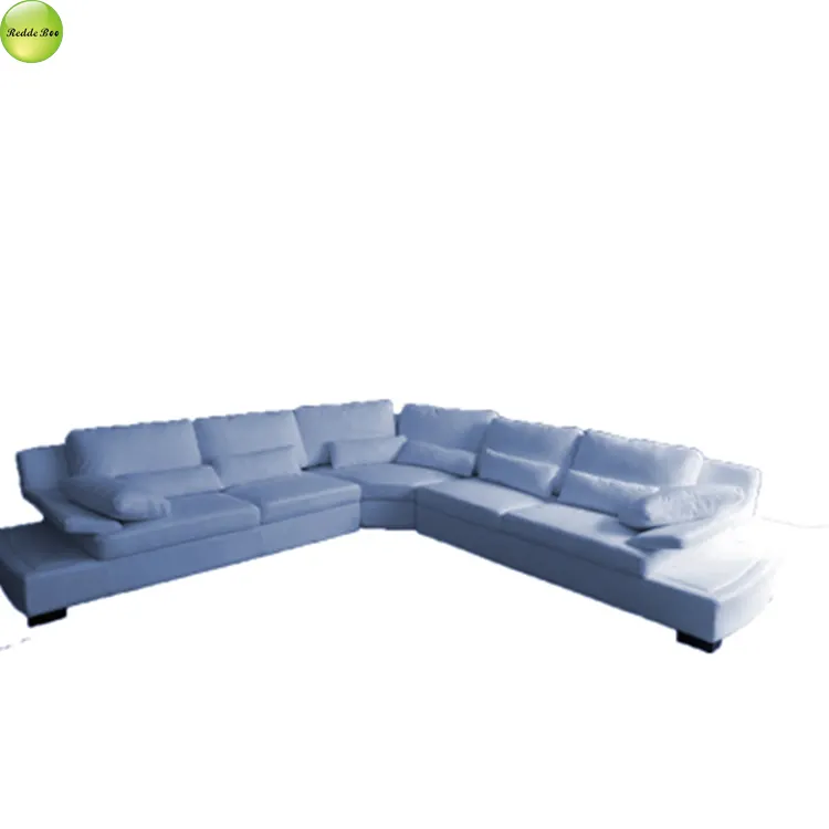 Living room furniture factory price PU corner sofa set for home8038